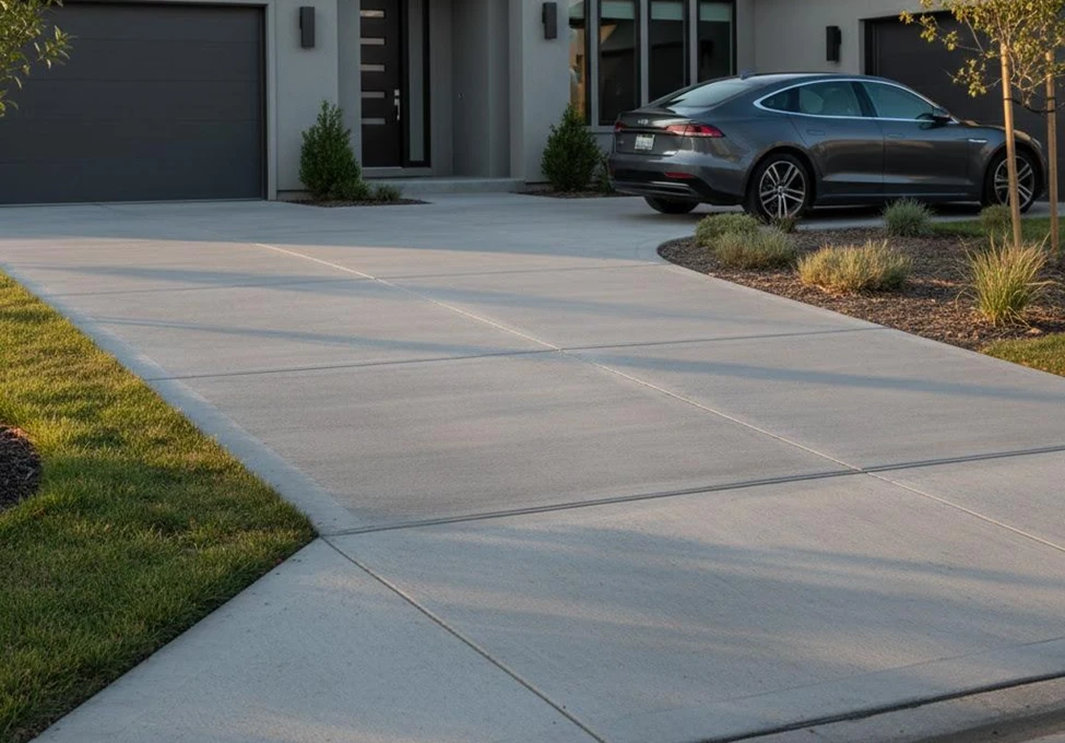 Concrete driveway preparation