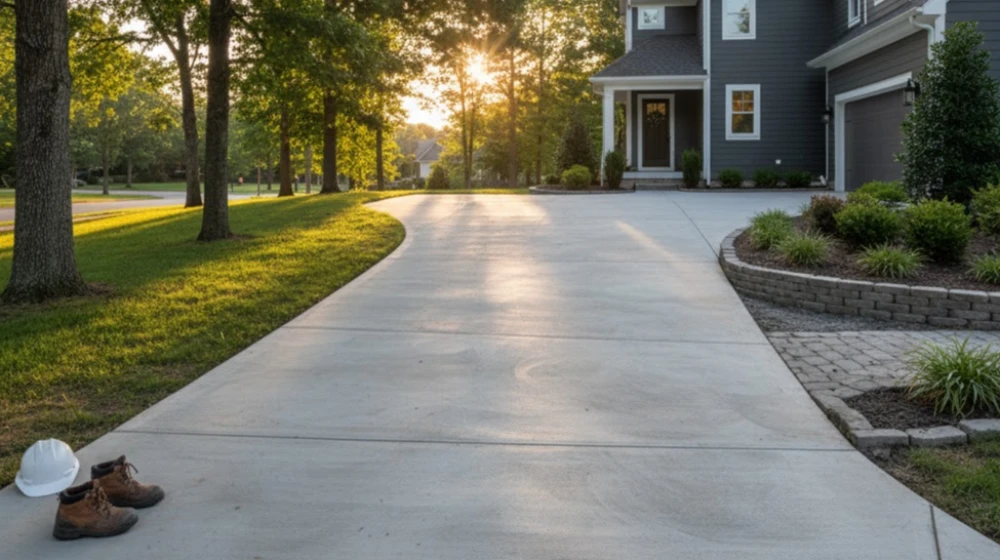 Concrete driveway thickness UK