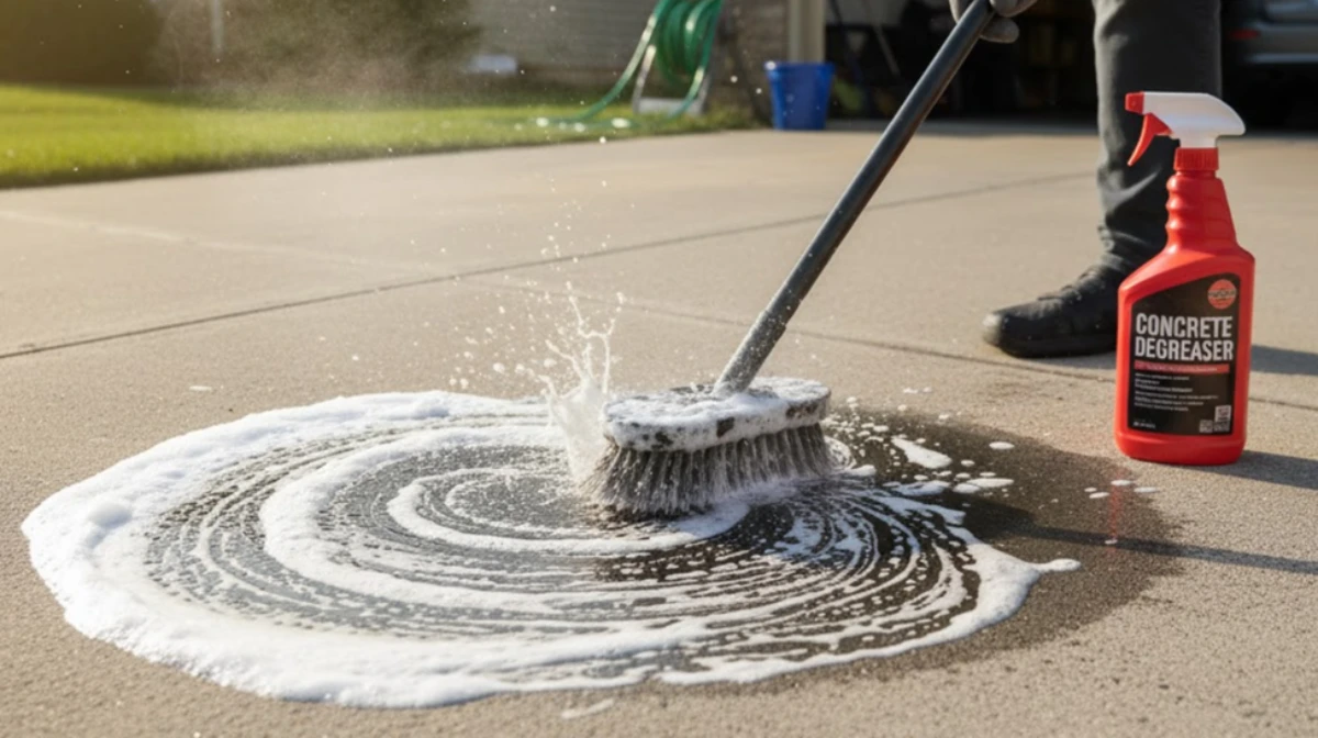 Remove Oil Stains from Driveway