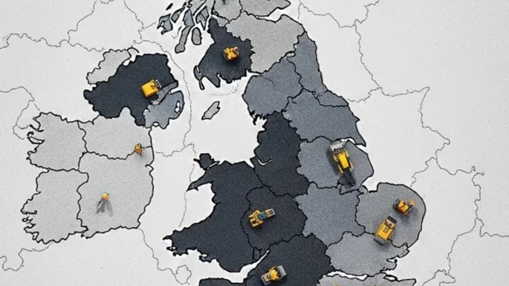 Areas We Cover for Machine Lay Tarmac in the UK