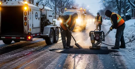Can Potholes be Repaired in Winter UK