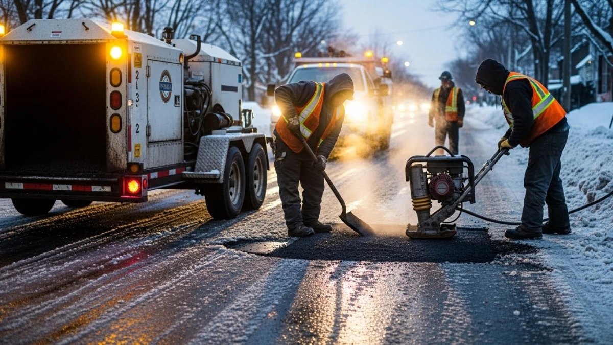 Can Potholes be Repaired in Winter UK