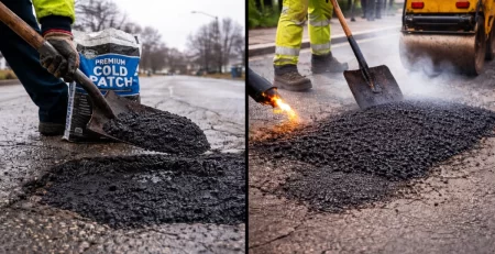 Cold Patch VS Hot Tarmac Pothole Repair