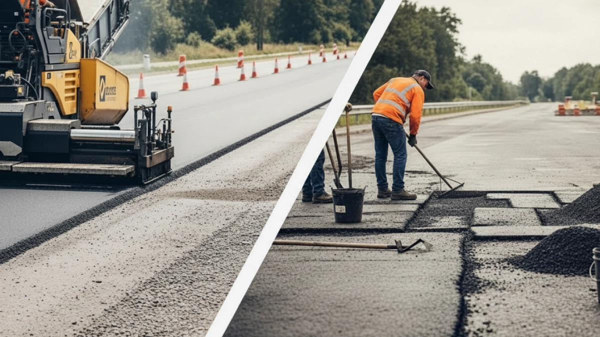Machine Lay Tarmac Services vs Resurfacing Cost