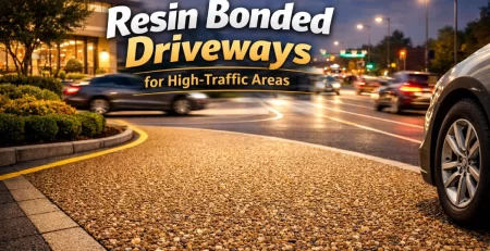 Resin bonded driveway heavy traffic