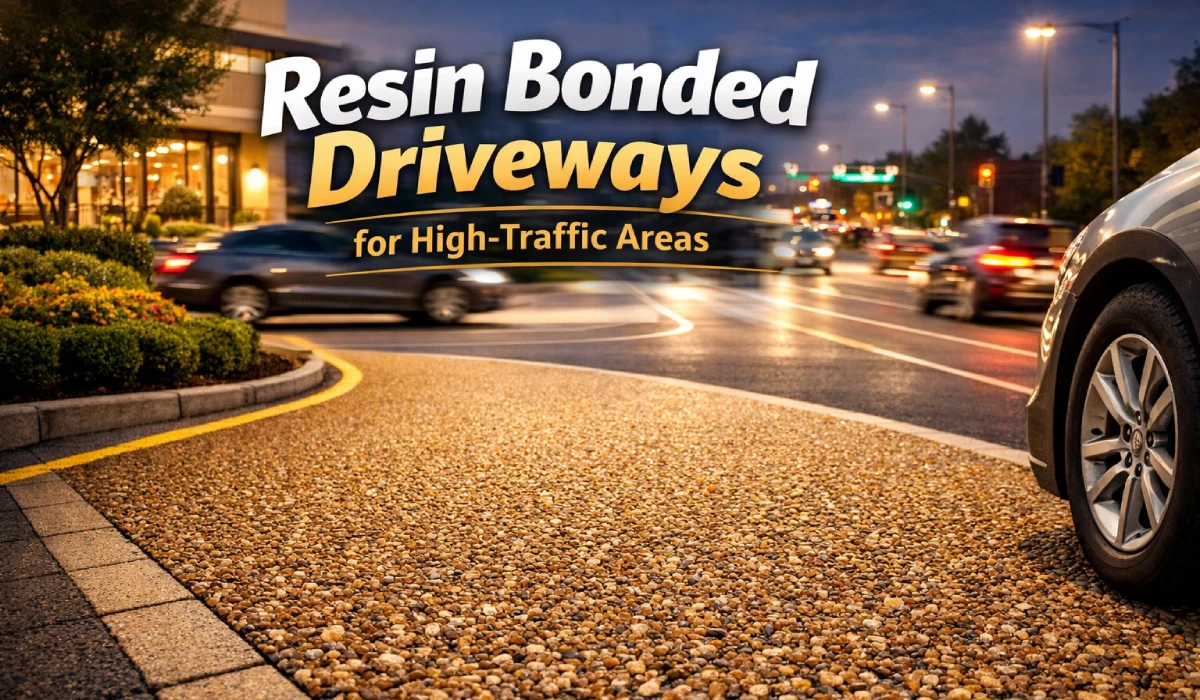 Resin bonded driveway heavy traffic