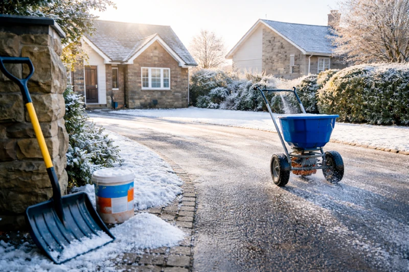 Rock salt and ice melt