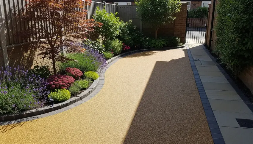 Small garden resin surface