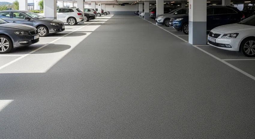 Permeable car park resin system