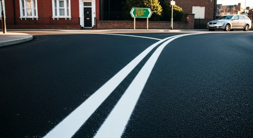 UK road line marking rules