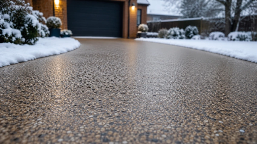 Are Resin Driveways Slippery in Winter