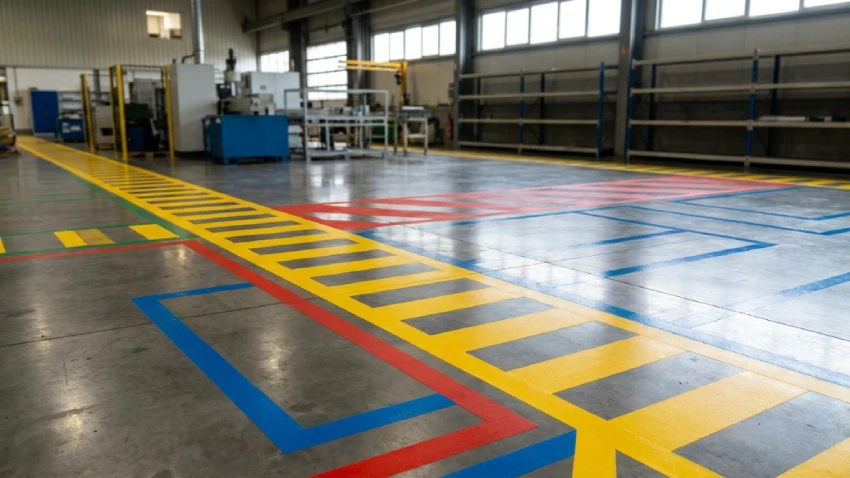 Factory Floor Line Marking for Efficient Operations