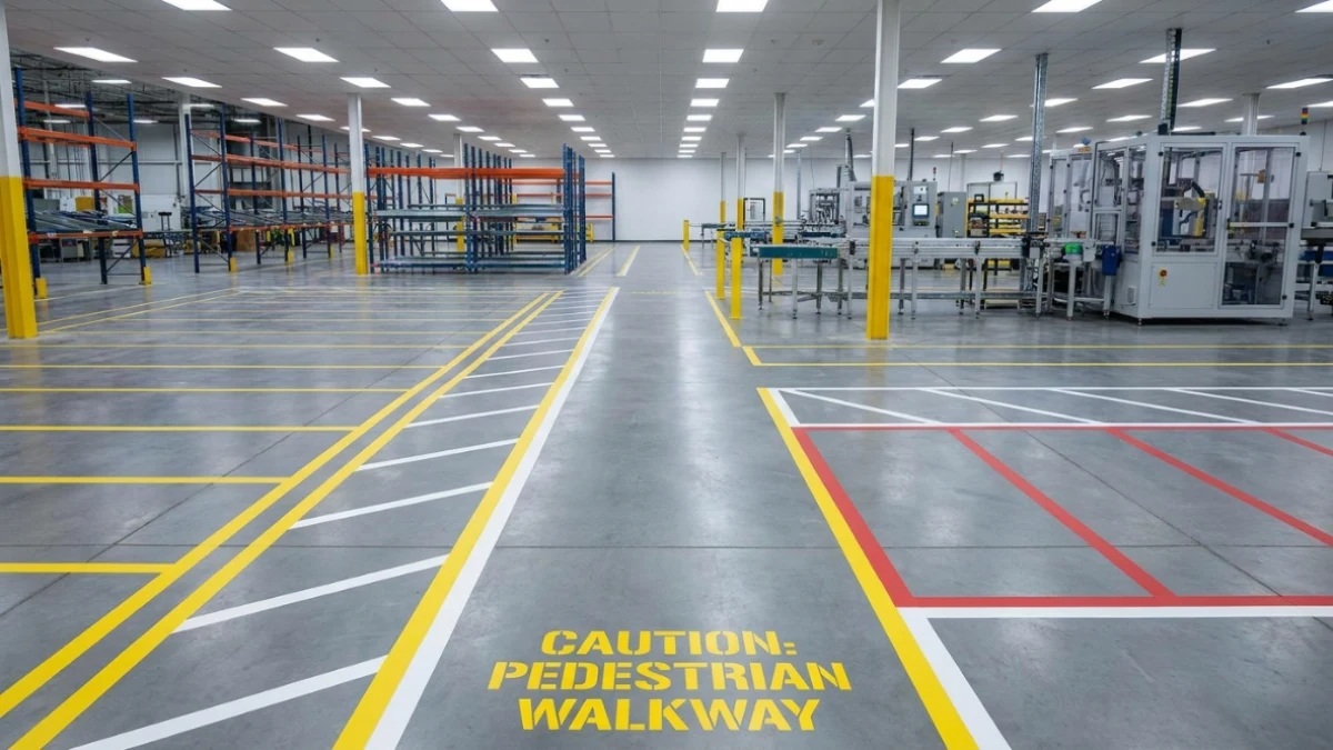 Factory Floor Line Marking for Efficient Operations