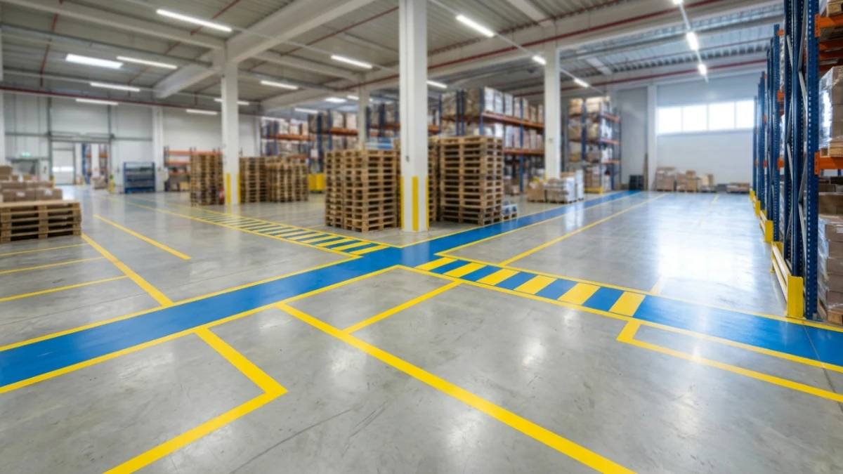 Forklift Lane Markings for Safer Warehouses