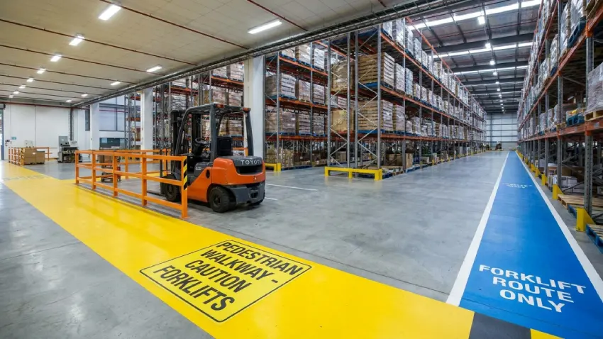 Forklift and Pedestrian Routes