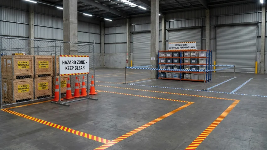 Hazard and Storage Zones: Visual Boundaries