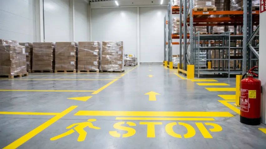 How Line Marking Helps Prevent Warehouse Accidents