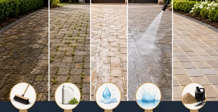 How to Clean Driveway Pavers