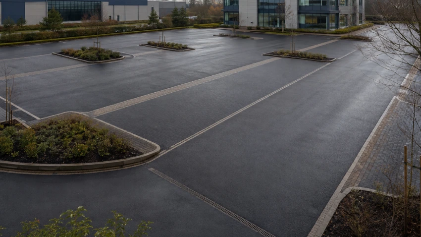  Car park sub-base and drainage construction