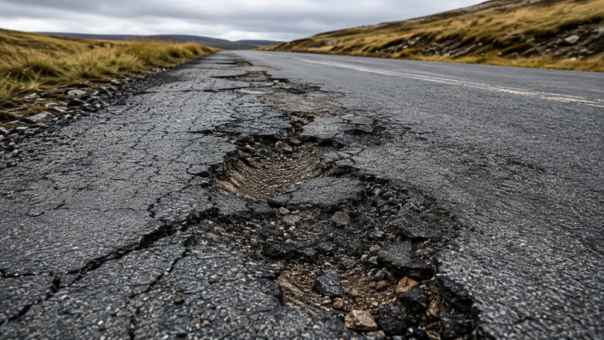 How poor road surfacing damages roads long term through water ingress