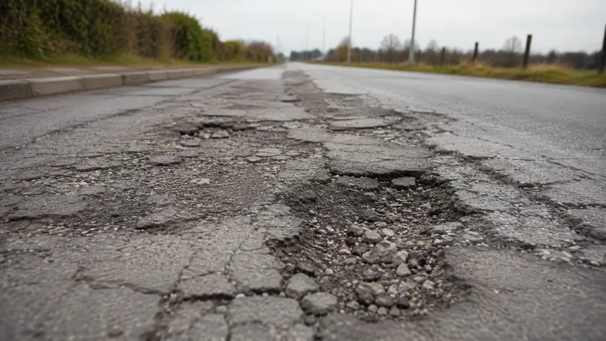 Poor road surfacing caused by weak trench compaction