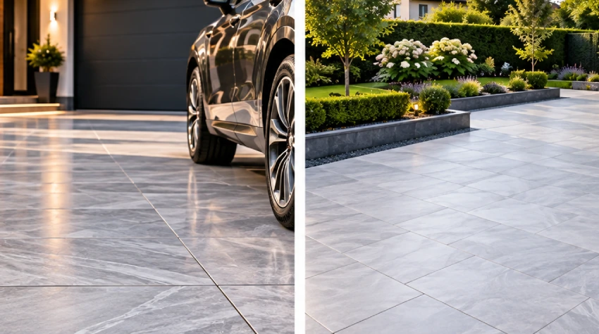 Block paving driveway