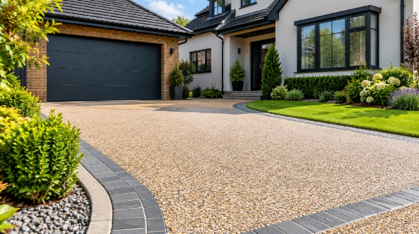 Resin driveway drainage