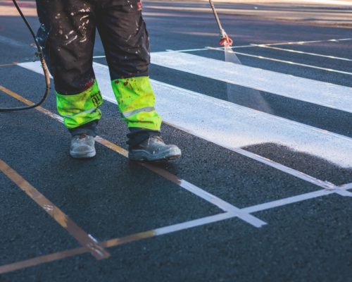 Process,Of,Making,New,Road,Surface,Markings,With,A,Line Process,Of,Making,New,Road,Surface,Markings,With,A,Line